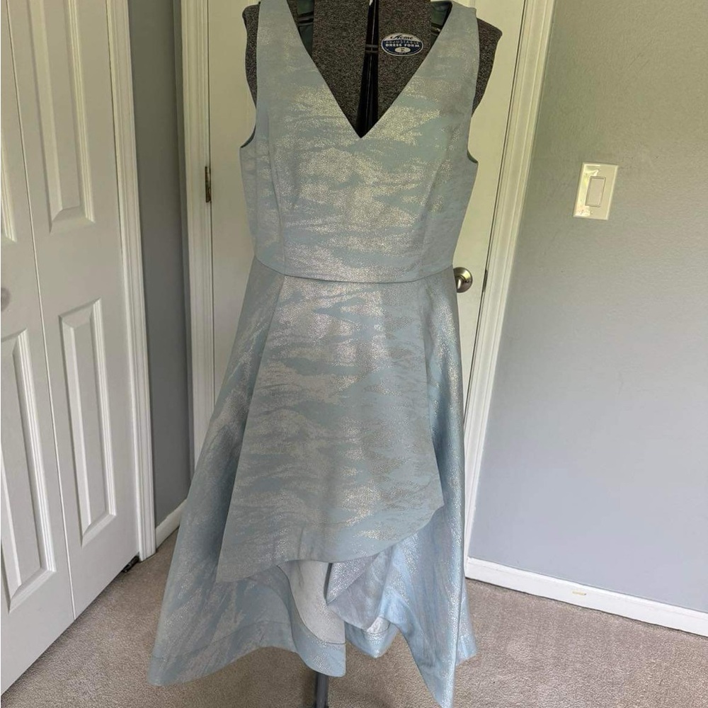 Adrianna Papeel light blue / silver dress sz 16